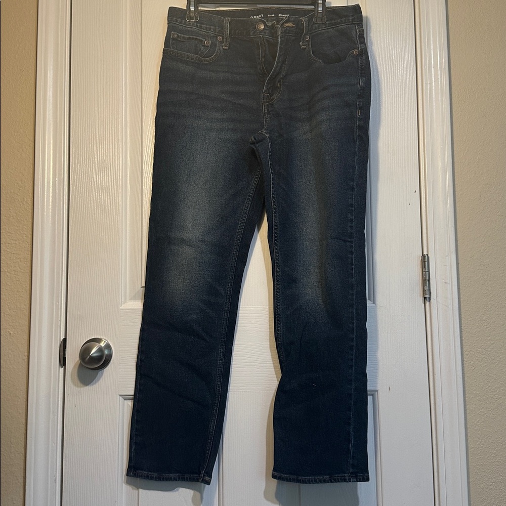 Old Navy Men’s Dark Wash Straight Jeans
